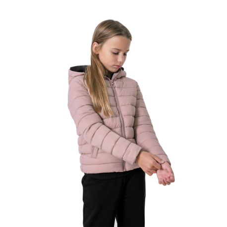 Dívčí bunda 4F JUNIOR-GIRLS JACKET JKUDP001-56S-LIGHT PINK