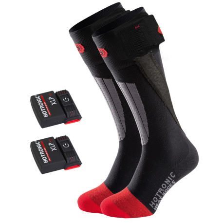 Vyhřívané podkolenky (ponožky) set s baterií HOTRONIC-SET 1 pair Heat socks XLP 1P