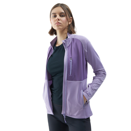 Dámská turistická mikina se zipem 4F-SWEATSHIRT FNK-4FWSS24TFSWF316-52S-LIGHT VIOLET