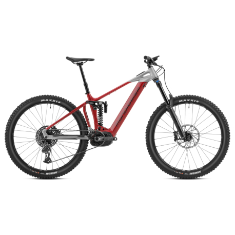 Horské elektrokolo MONDRAKER-Level, cherry red/nimbus grey