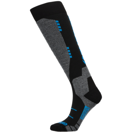 Lyžařské podkolenky (ponožky) BLIZZARD-Wool Sport ski socks, black/turquoise