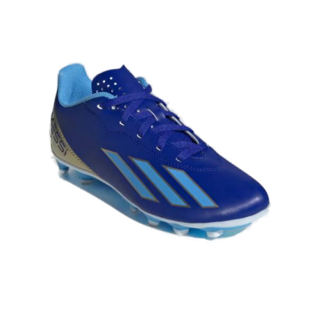 Chlapecké fotbalové kopačky outdoorové ADIDAS-X Crazyfast Messi Jr FG lucid blue/blue burst/cloud white