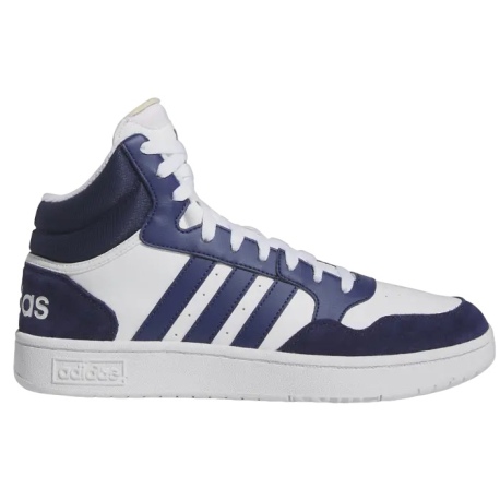 Pánská vycházková obuv ADIDAS-Hoops 3.0 Mid cloud white/dark blue/dark blue