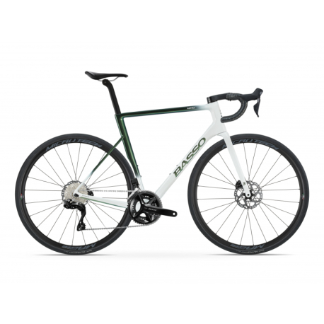 Silniční kolo BASSO-Astra disc, pop green, Shimano 105 Di2, Microtech MrLite