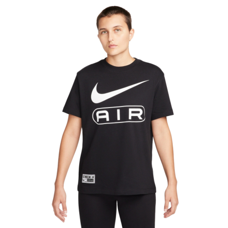 Dámské triko s krátkým rukávem NIKE-W NSW TEE AIR BF SP24-FV8002-010-BLACK/WHITE