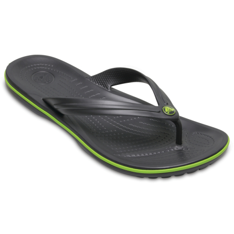 Žabky (plážová obuv) CROCS-Crocband Flip graphite/volt green