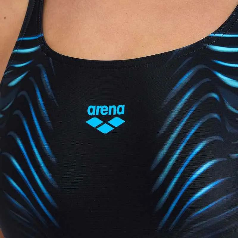 Dámské plavecké jednodílné plavky ARENA-WO IMPRINT SWIMSUIT U BACK B - 