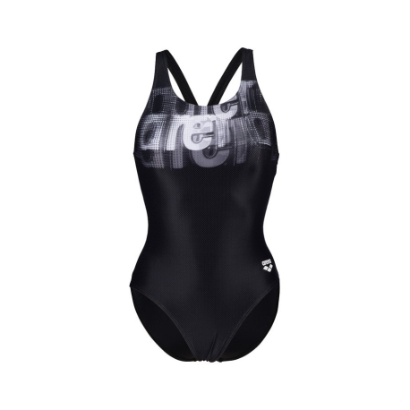 Dámske plavecké jednodielne plavky ARENA-WO OVERLAP SWIMSUIT V BACK LB