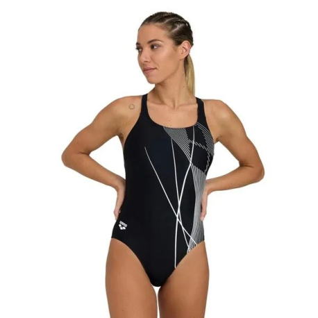 Dámske plavecké jednodielne plavky ARENA-WO BRANCH SWIMSUIT SWIM PRO BACK