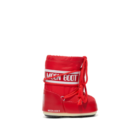 Juniorské vysoké zimní boty MOON BOOT-MB ICON MINI NYLON-JR-D001 RED