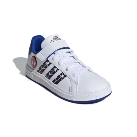 Chlapecká rekreační obuv ADIDAS-Marvel Spider-Man Grand Court white/core black/royal blue