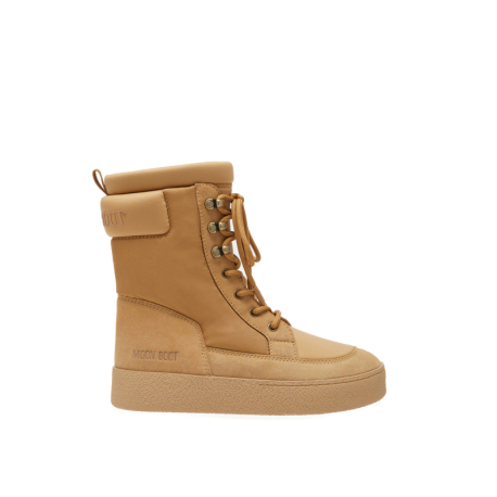 Dámské vysoké zimní boty MOON BOOT-MB LTRACK COMBAT BOOT -L003 SAND