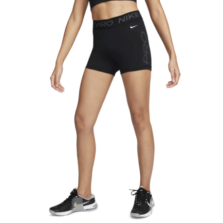 Dámské tréninkové kraťasy NIKE PRO-W   DF MR 3IN SHORT GRX-FN3141-010-BLACK/WHITE