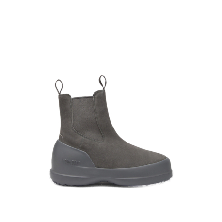 Vysoké zimní boty MOON BOOT-MB LUNA CHELSEA SUEDE -H005 ANTHRACITE