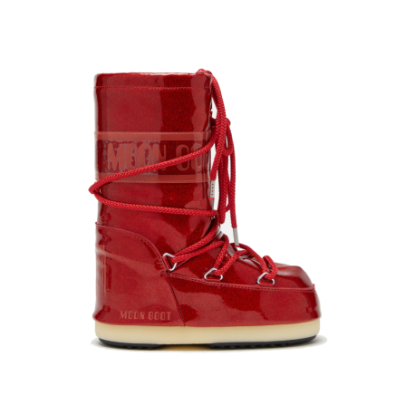 Juniorské vysoké zimní boty MOON BOOT-MB ICON JR GLITTER-D001 RED