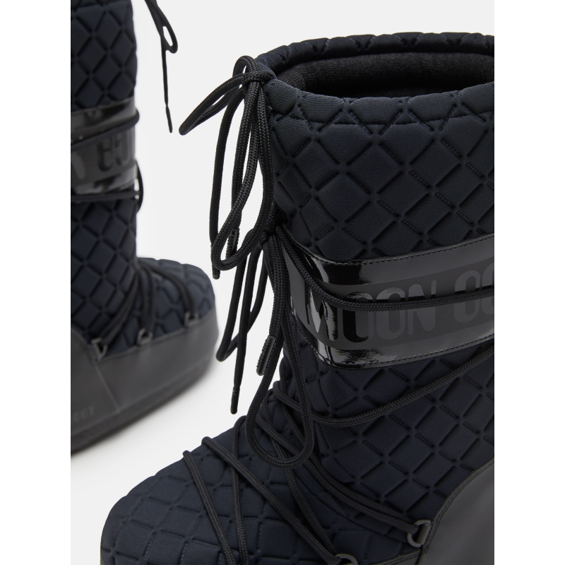 Dámské vysoké zimní boty MOON BOOT-MB ICON QUILT -N001 BLACK - 