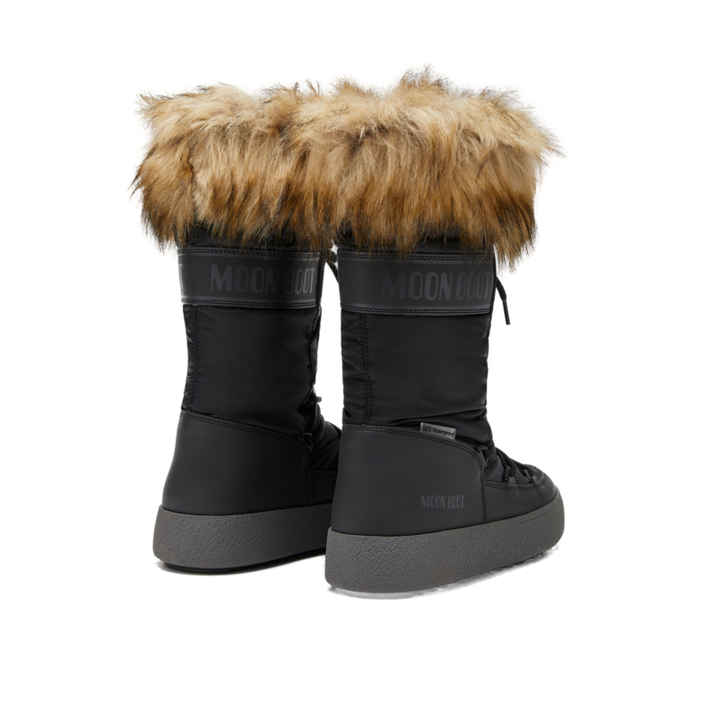 Dámské vysoké zimní boty MOON BOOT-MB LTRACK MONACO WP-N001 BLACK - 