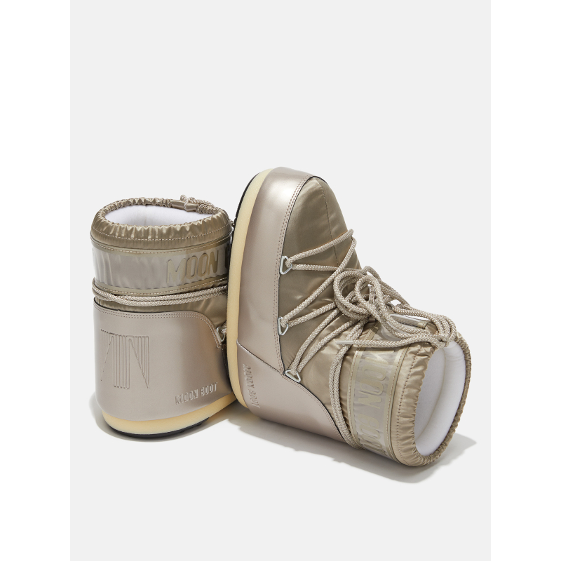 Dámské nízké zimní boty MOON BOOT-MB ICON LOW GLANCE-B003 PLATINUM - 