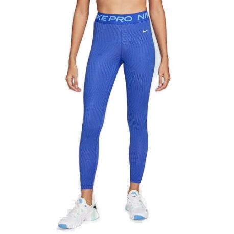 Dámské legíny NIKE PRO-W   DF MR 7/8 TIGHT AOP-FN4154-405-HYPER ROYAL