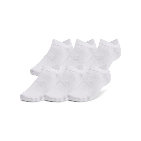 Ponožky UNDER ARMOUR-UA Essential No Show 6 pack-WHT