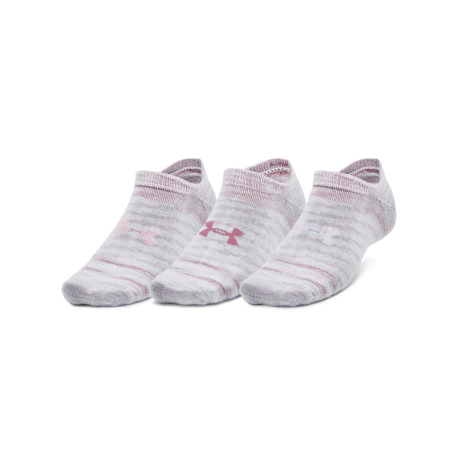 Dámské ponožky UNDER ARMOUR-UA Essential No Show 3 pack-WHT