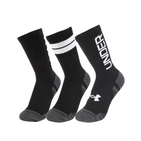 Ponožky UNDER ARMOUR-UA Perf Tech Nov 3 pack Crew-BLK