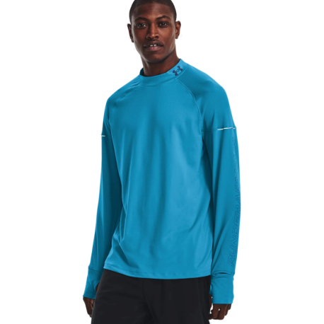 Pánské běžecké tričko s dlouhým rukávem UNDER ARMOUR-UA OUTRUN THE COLD LS-BLU-1373214-419