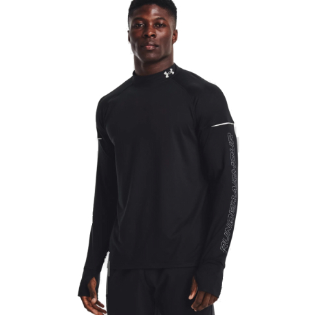 Pánské běžecké tričko s dlouhým rukávem UNDER ARMOUR-UA OUTRUN THE COLD LS-BLK-1373214-001