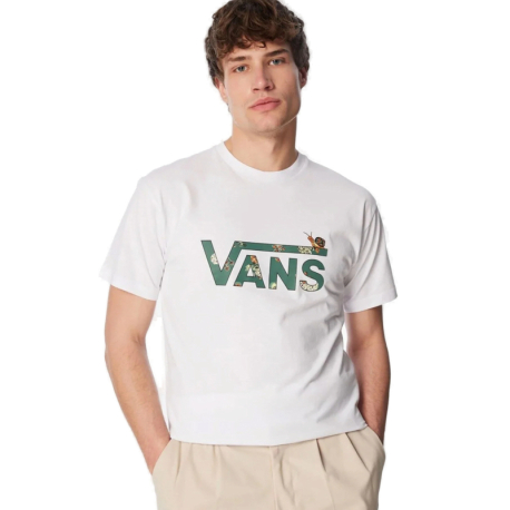 Pánské triko s krátkým rukávem VANS-SNAIL TRAIL TEE-B White