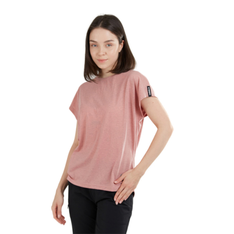 Dámské turistické triko s krátkým rukávem FUNDANGO-Rush T-shirt-385-mauve