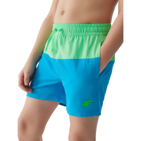 Chlapecké plavky 4F JUNIOR-BOARD SHORTS-4FJWSS24UBDSM069-33S-BLUE