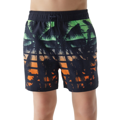 Chlapecké plavky 4F JUNIOR-BOARD SHORTS-4FJWSS24UBDSM067-96S-MULTICOLOUR 6