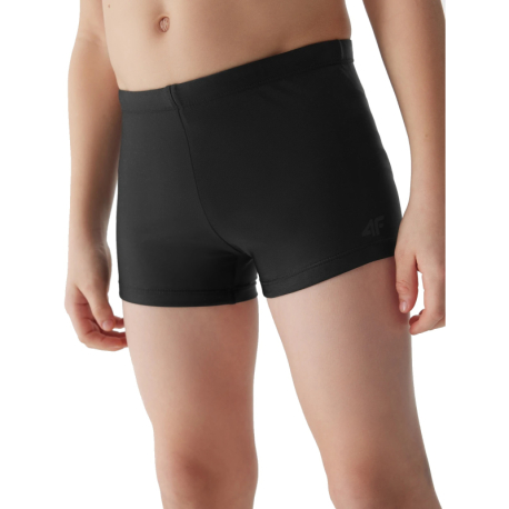 Chlapecké plavky 4F JUNIOR-SWIMMING TRUNKS-4FJWSS24USWTM022-20S-DEEP BLACK