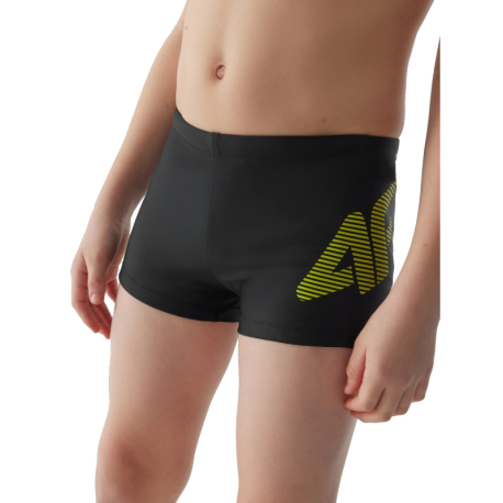 Chlapecké plavky 4F JUNIOR-SWIMMING TRUNKS-4FJWSS24USWTM021-20S-DEEP BLACK