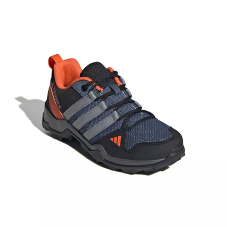 Chlapčenská nízka turistická obuv ADIDAS-Terrex AX2R wonder steel/grey three/impact orange