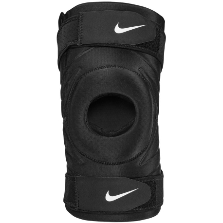 Fitness chránič NIKE-OPEN-PTA KNEE SLEEVE STR BK/WH