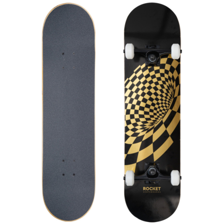 Skateboard ROCKET-Vortex Foil Gold 8 IN