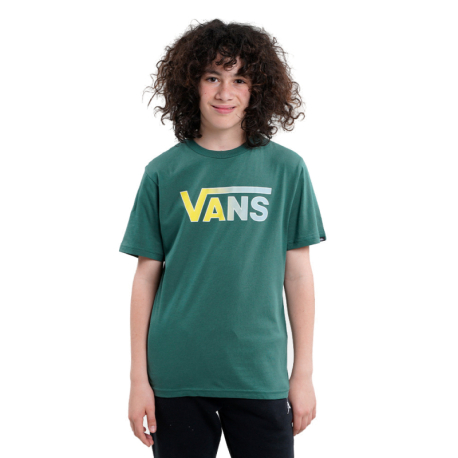 Chlapecké tričko s krátkým rukávem VANS-CLASSIC LOGO FILL BOYS-BISTRO GREEN