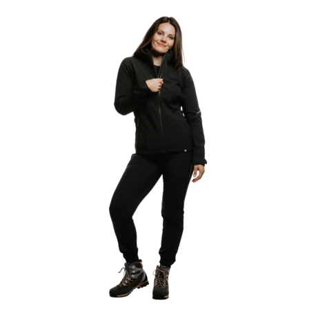 Dámská turistická softshellová bunda NORTHFINDER-PATTY-269-black