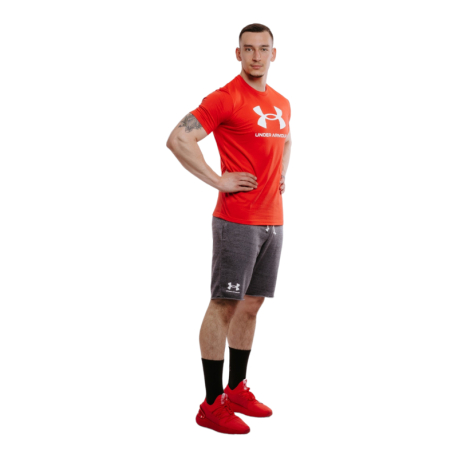 Pánské triko s krátkým rukávem UNDER ARMOUR-UA SPORTSTYLE LOGO UPDATE SS-RED