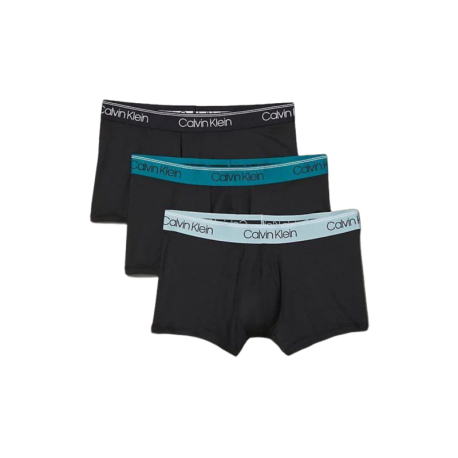 Pánské boxerky CALVIN KLEIN-LOW RISE TRUNK 3PK-B- BLACK, ARONA, CHESAPEAKE BAY WB