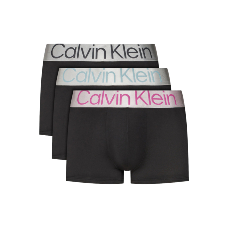 Pánské boxerky CALVIN KLEIN-LOW RISE TRUNK 3PK-B- ARONA, ASHF GRY, ULTRA PINK LGS