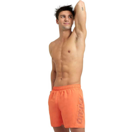 Pánské plavky ARENA-FUNDAMENTALS LOGO BOXER R Orange