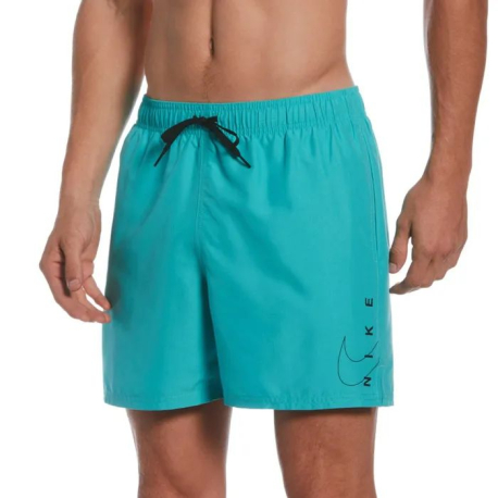 Pánské plavky NIKE SWIM-Swoosh Break 5 inch-339-Washed teal