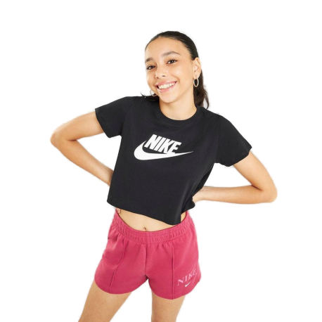 Dívčí tričko s krátkým rukávem NIKE-G NSW TEE CROP FUTURA-DA6925-012-black