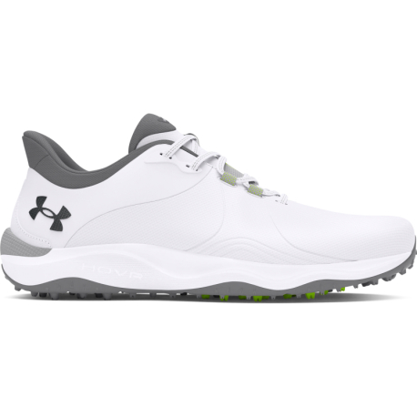 Pánské golfové boty s hroty UNDER ARMOUR-UA Drive Pro SL Wide white/white/metallic gun metal