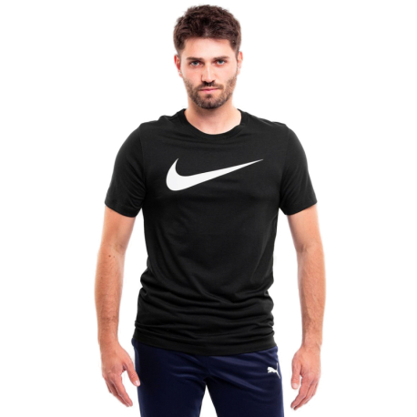 Pánské triko s krátkým rukávem NIKE-M NSW TEE ICON SWOOSH-010 BLACK/WHITE