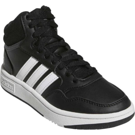 Juniorská rekreační obuv ADIDAS-Hoops Mid 3.0 K core black/cloud white/grey six