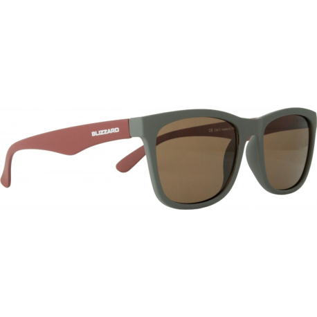 Sluneční brýle BLIZZARD-Sun glasses PC4064-002 soft touch dark grey rubber, 56-1