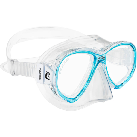 Potápěčská maska CRESSI-PERLA JR MASK CLEAR/AQUAMARINE